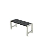 Plus Cafébank Kiefer-Fichte schwarz 127 cm Outdoor Sitzbank auch Eingangsbereich