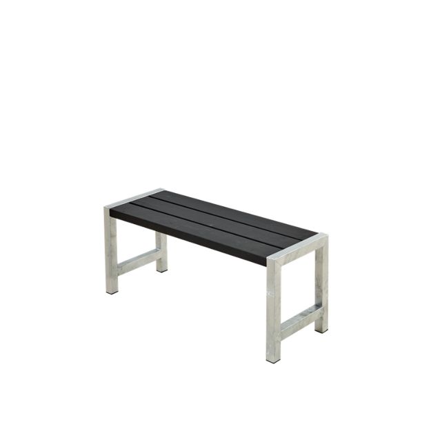 Plus Cafébank Kiefer-Fichte schwarz 127 cm Outdoor Sitzbank auch Eingangsbereich
