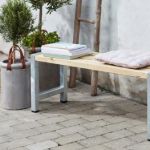 Plus Cafébank Kiefer-Fichte druckimprägniert 127 cm im Eingangsbereich Terrasse Hof