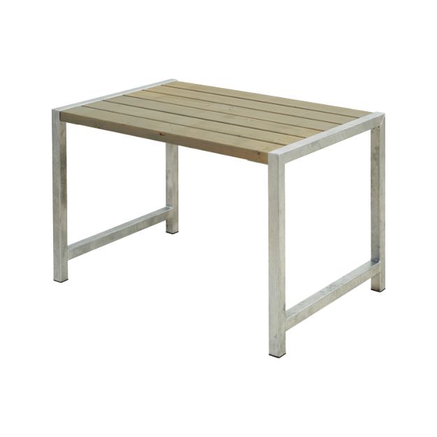 Plus Cafétisch Kiefer-Fichte graubraun 127 cm Outdoor Tisch Design Danish