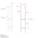 Plus H-Pfostenträger Set Pfostenfuss verzinkt zum Einbetonieren für Holzpfosten 9 cm Abmessungen