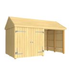 Plus Gartengebäude Classic Multihaus Doppeltor / offen 432 x 248 cm