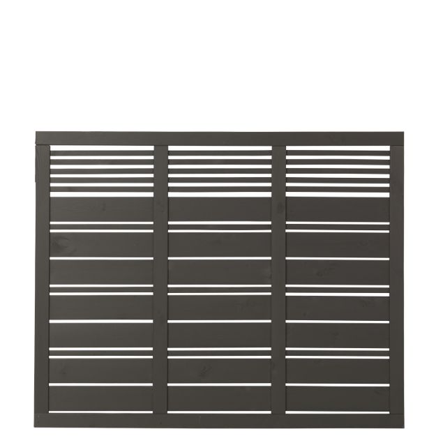 Plus Silence Zaun umbragrau 176 x 140 cm für Terrasse, Garten und Firmengelände