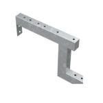 Plus Stahl Treppenwange 3-stufig 78 x 51 cm mit Beschlag Bohrungen