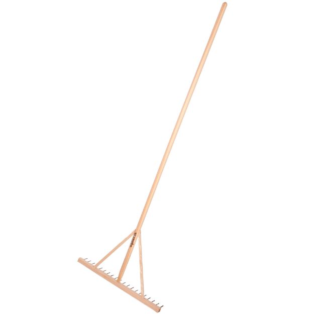 Galax Holzharke 20 Zinken Holzgriff - L 180 x B 65 cm