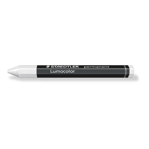 Staedtler 236-0 omnigraph permanent Universalkreide wasserfest, 12 Stück im Kartonetui, weiß