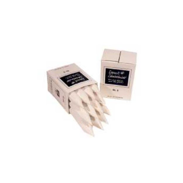 Dansk Skrivekridt grosse Kreidestifte weiss 120 x 20 mm - 12er Pack