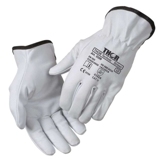 Boisen Safety Tec Driver Fahrerhandschuh 3109, Premium Ziegenleder, Größe 11 , XXL