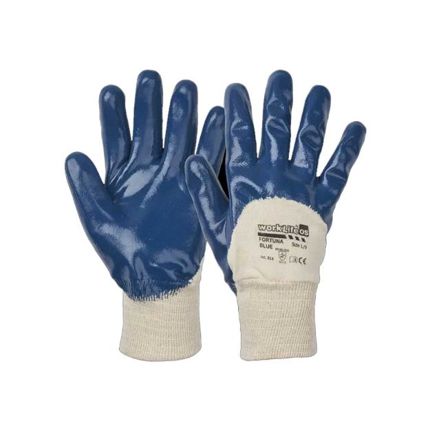 OS Otto Schachner Blue Grip Nitril Handschuhe 793001, Gr 11, XXL
