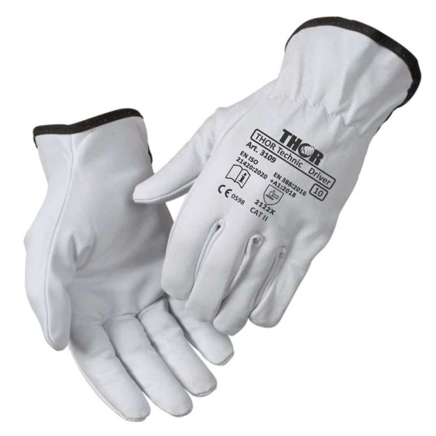 Boisen Safety Tec Driver Techniker 3109, Premium Ziegenleder, Größe 08 , M