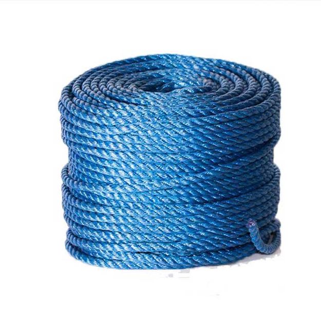 Twine + Rope PP Seil 3-lagig, blau, 20 mm x 110 m LAGERSPUREN