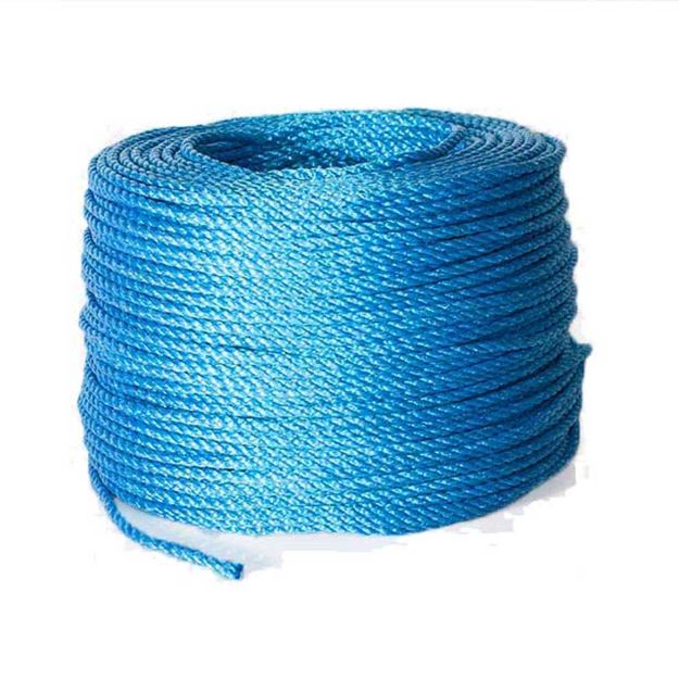 Twine + Rope PP Seil 3-lagig, blau, 16 mm x 110 m LAGERSPUREN